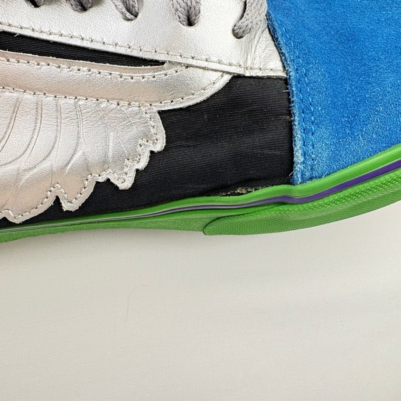 Vans Old Skool Custom Wing Captain America Style Sneakers Size 12 - Picture 4 of 8